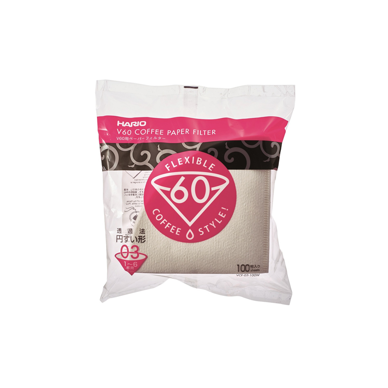 Hario-Papierfilter Größe 03 – 100 Stück