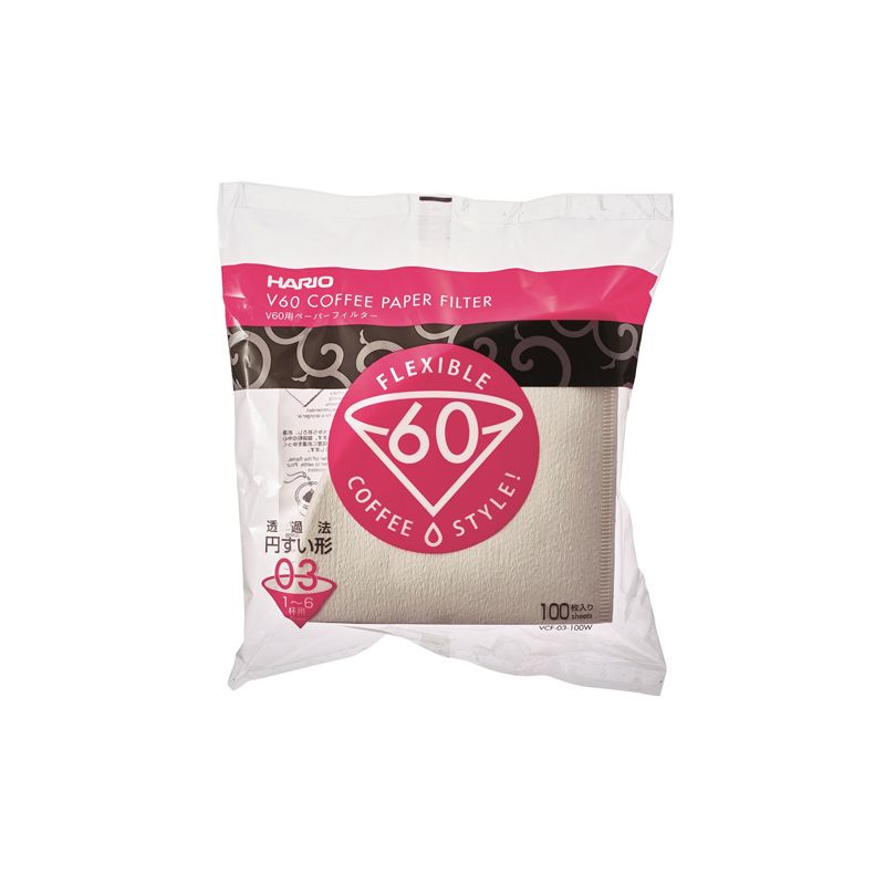 Hario-Papierfilter Größe 03 – 100 Stück